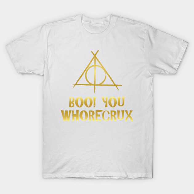 Boo You Whorecrux, Scary Harry Halloween Fun T-Shirt-TOZ